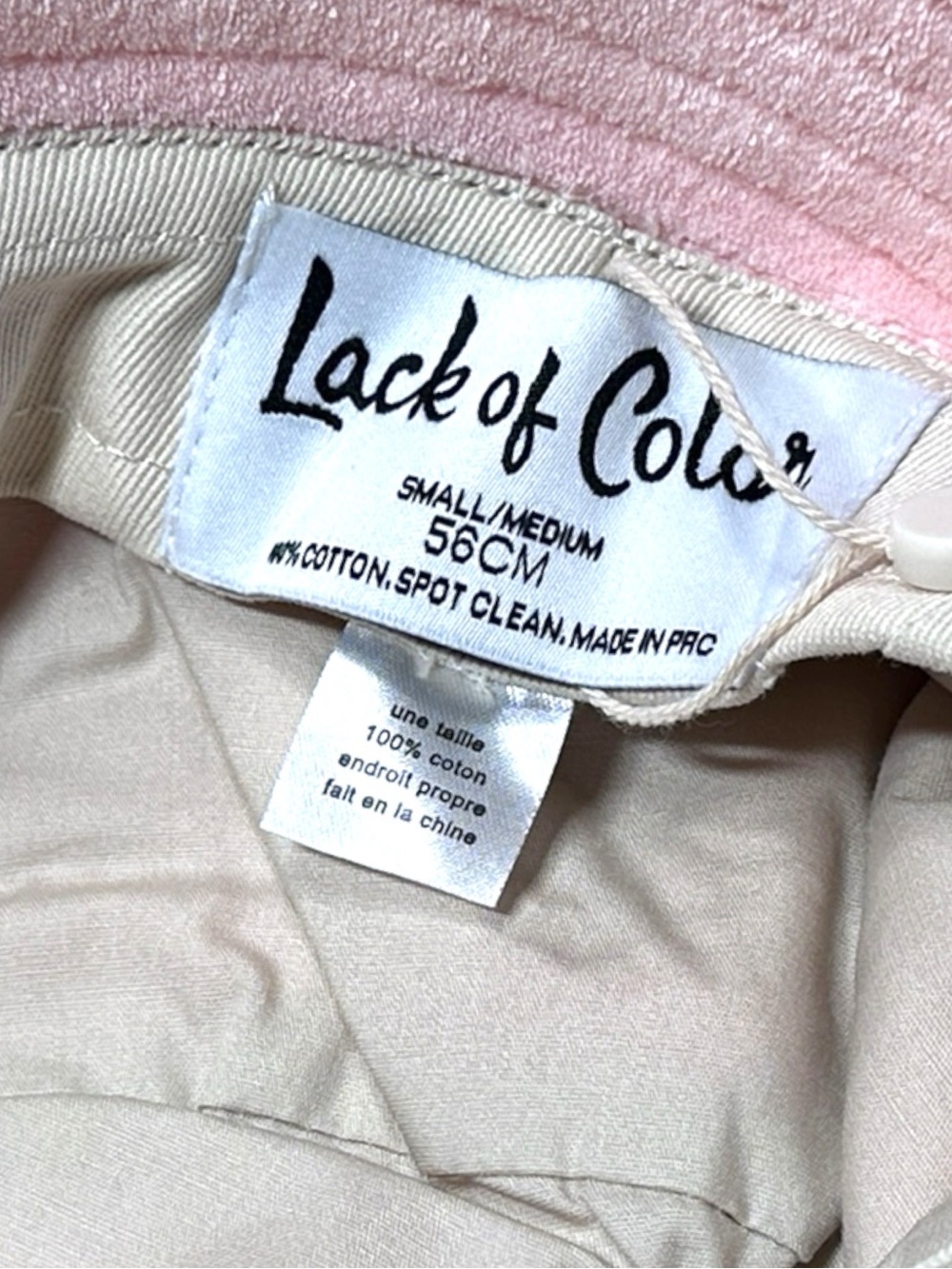 NWT Pastel Pink Lack of Color Wave Bucket Hat. Size S-M - Picture 5 of 7